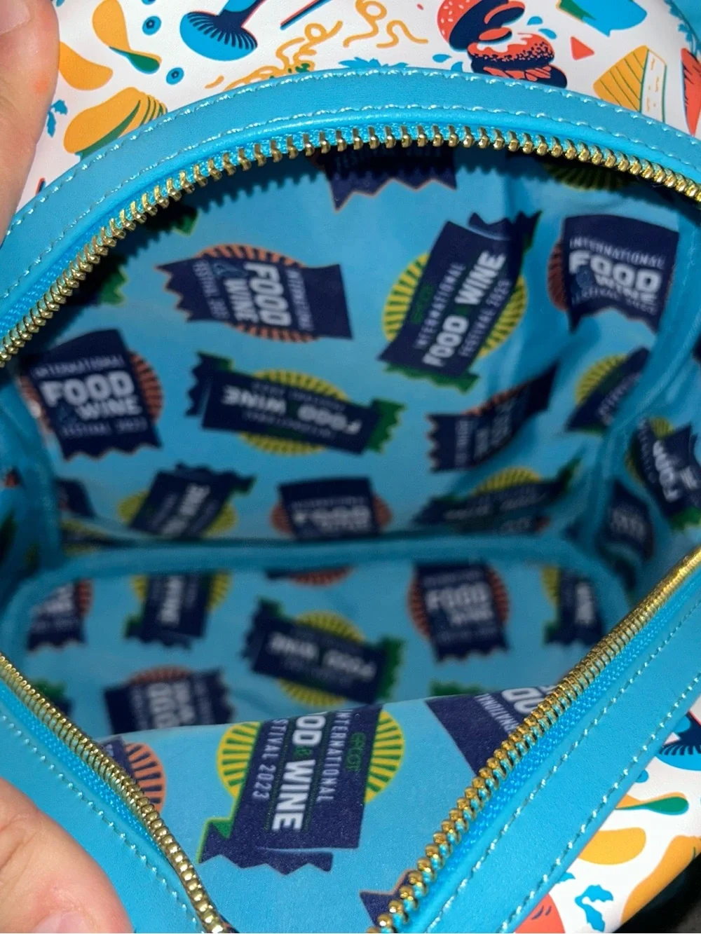Disney Parks Loungefly Backpack- Epcot Food and Wine Festival 2023